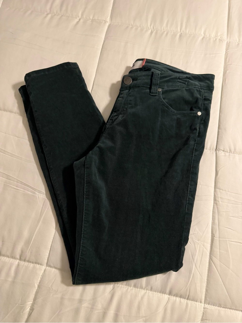 CAbi Dark Teal Skinny Corduroy Jeans